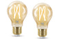 4lite WiZ Connected A60 Filament Amber WiFi LED Smart Bulb - E27 Large Screw