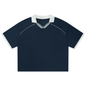 Unisex Collared Piping Boxy Soccer Jersey