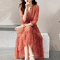 Half Sleeve High Waist Dress