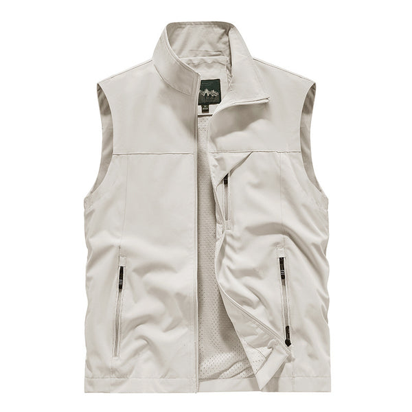 Mens Casual Stand CollarVest