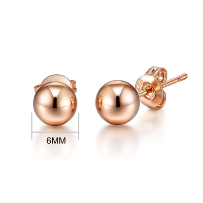 5 Pairs of Rose Gold Plated Earrings