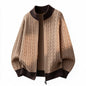 Stand Collar Knit Cardigan