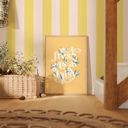 STATELY STRIPE BUTTERCREAM WALLPAPER