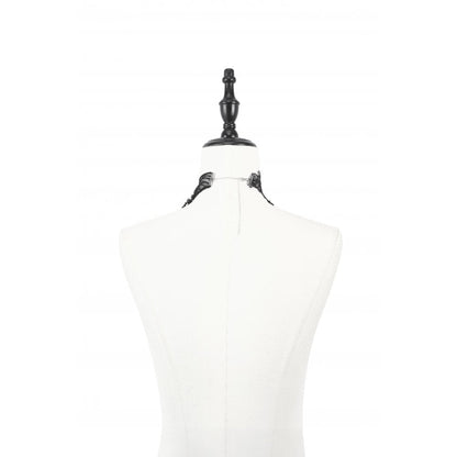 Collier Lysandra papillon dentelle perlé Dark in Love