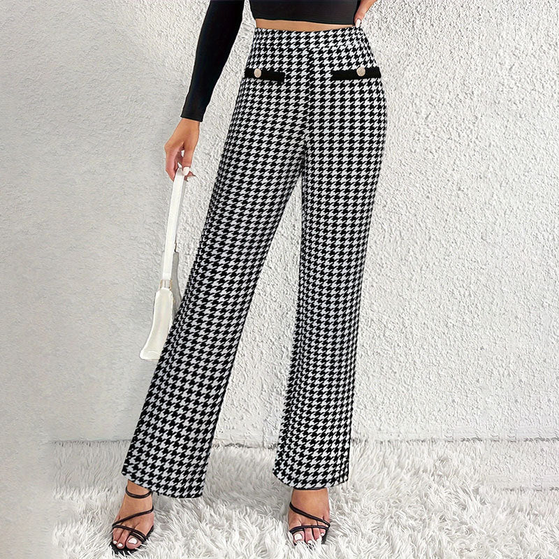 Straight Wide Leg Pants Trousers