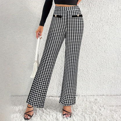 Straight Wide Leg Pants Trousers