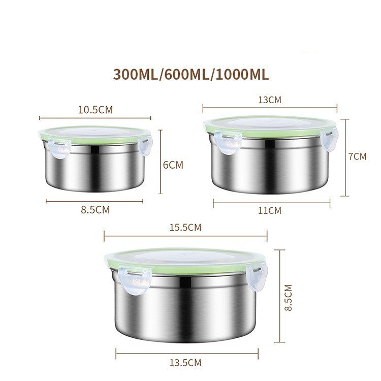 Stainless Steel Food Storage Box Sealed