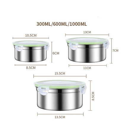 Stainless Steel Food Storage Box Sealed