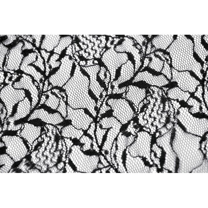 Dark in Love Morrigan Ruffled Goth Midi Skirt in Black