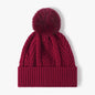 Cable knit pompom hat - view 5