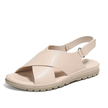 Summer new cross cross strap comfortable flat sandals for women