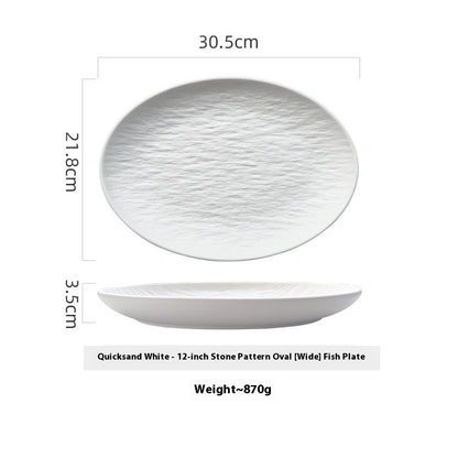 Ceramic Oval Dish plate