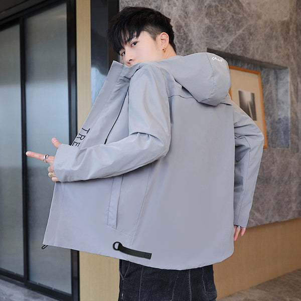 Men's Baseball-Style Casual Jacket