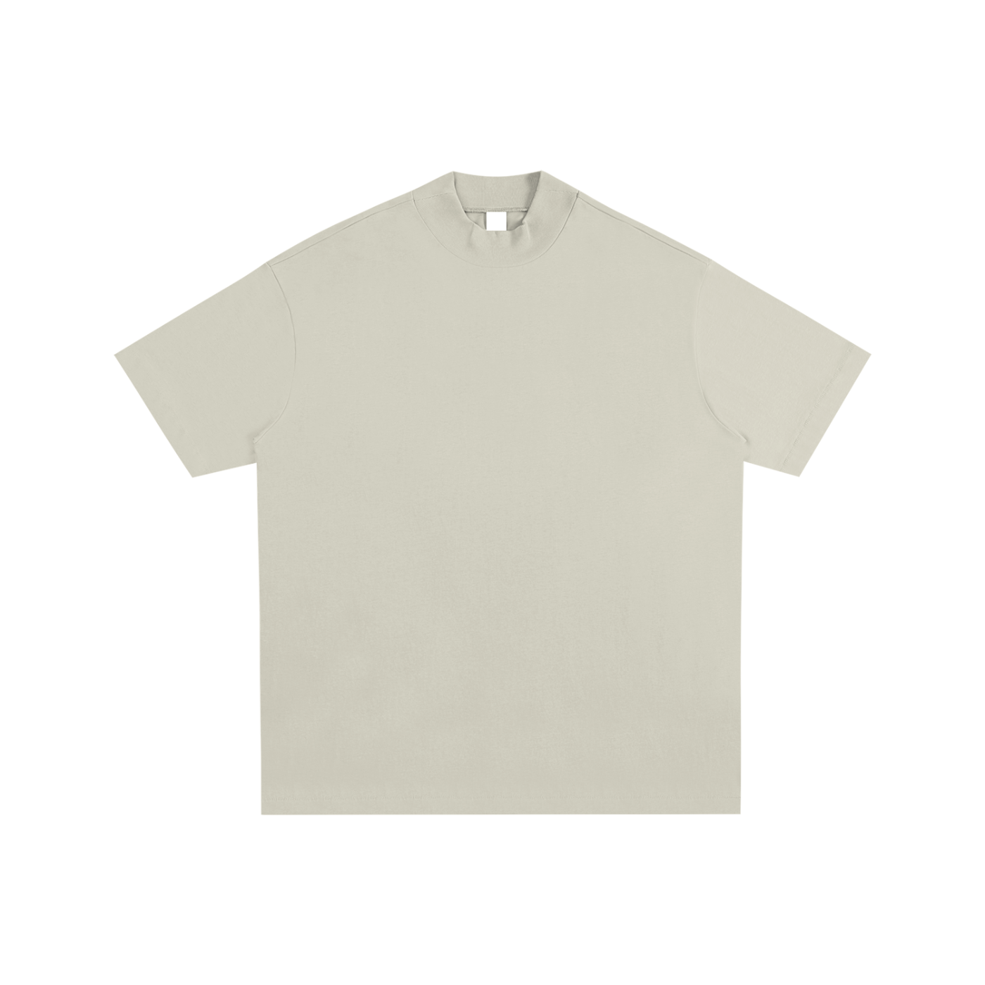 Essential Cotton T-Shirt mock neck