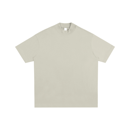 Essential Cotton T-Shirt mock neck