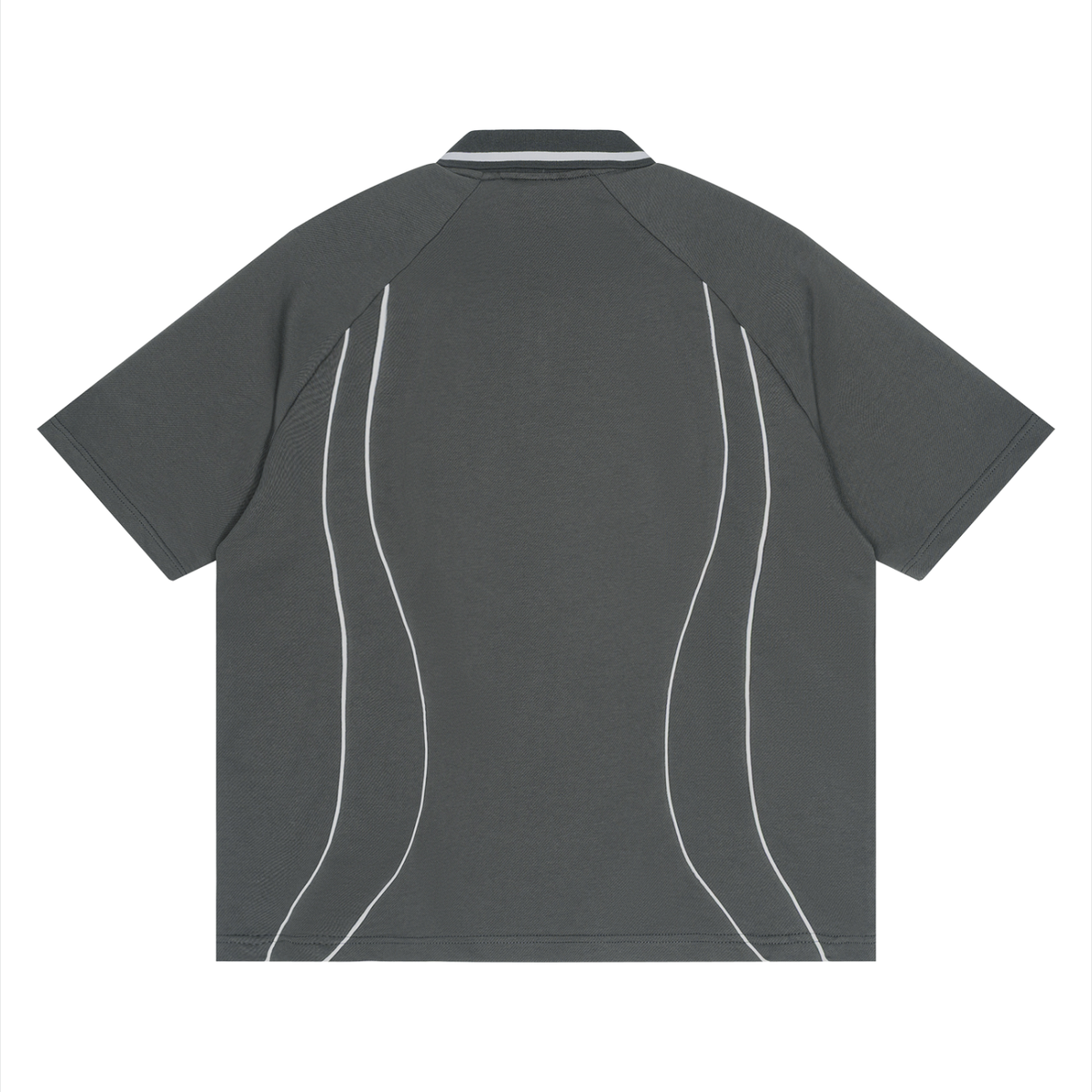 Waran Unisex Raglan Piping Polo Shirt