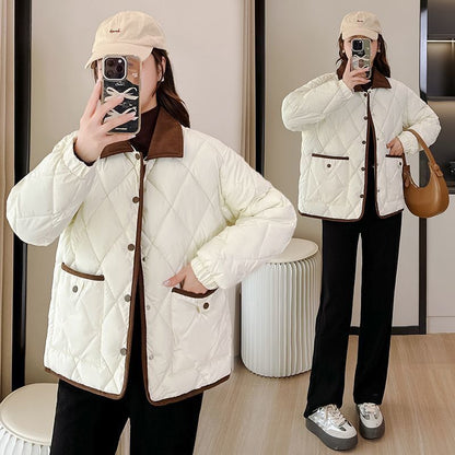 Rhombus Cotton-padded jacket