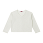 Women's Raw Hem Long Sleeve T-Shirt 310GSM