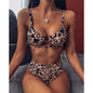 Maillots de bain explosions dames maillot de bain fendu bikini noir découpé