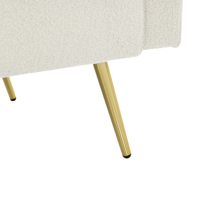 The Sofa Bed Has A Bed Function, Three Adjustable Backrest Angles, Gold Legs, Cushions And Side Storage Pockets.