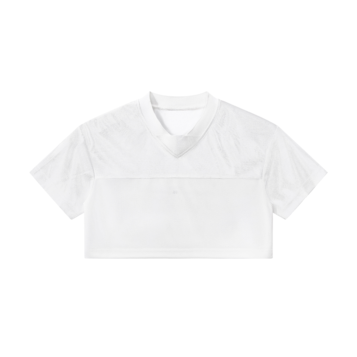Women’s Cropped Paneled V-Neck Jersey