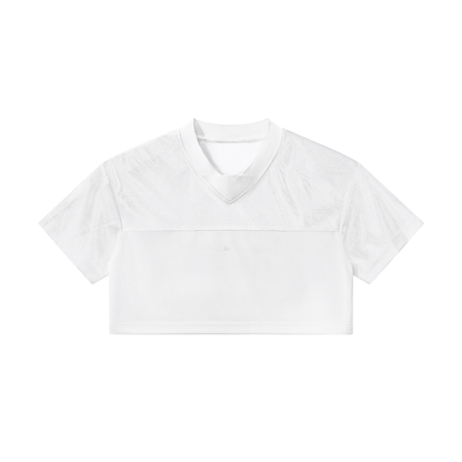 Women’s Cropped Paneled V-Neck Jersey