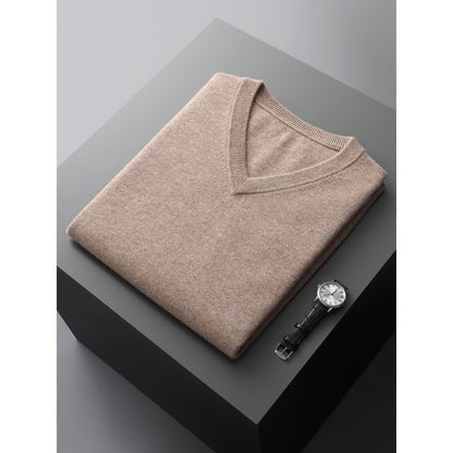 V-Neck Sleeveless Knitted Wool Sweater