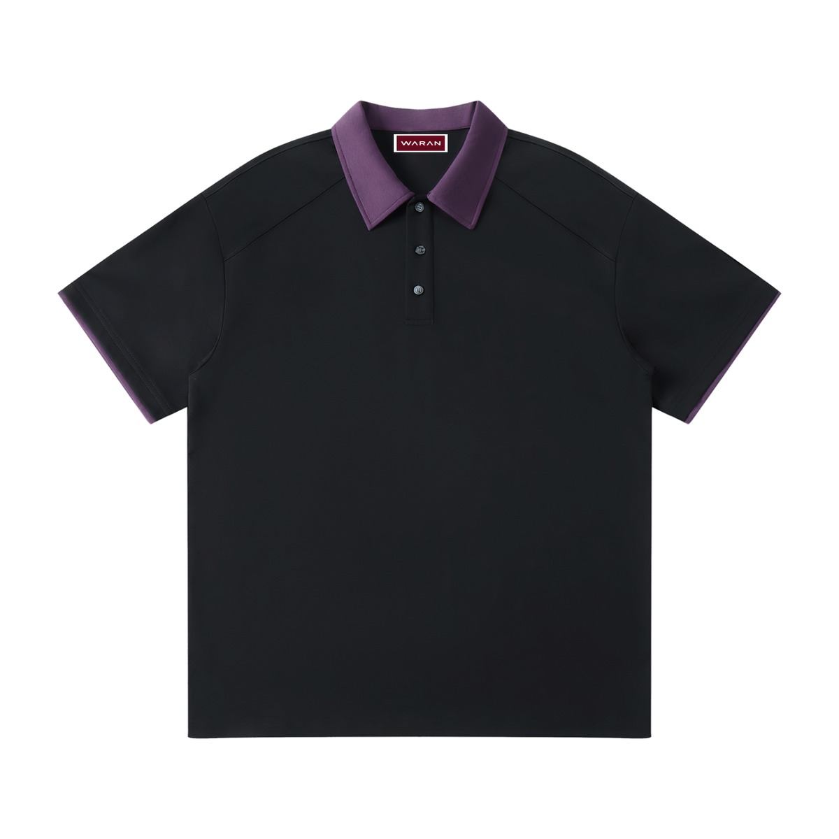 Waran Contrast Collar Raglan Polo Shirt