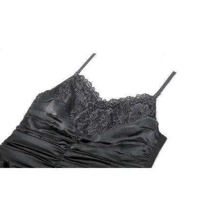 Robe gothique en satin et dentelle Dark in Love