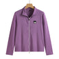 Slim fit stand up collar top