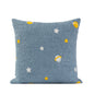 Blue Planet Embroidered Pillow