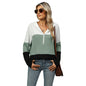 Women's Zipper Hooded Long Sleeve Top