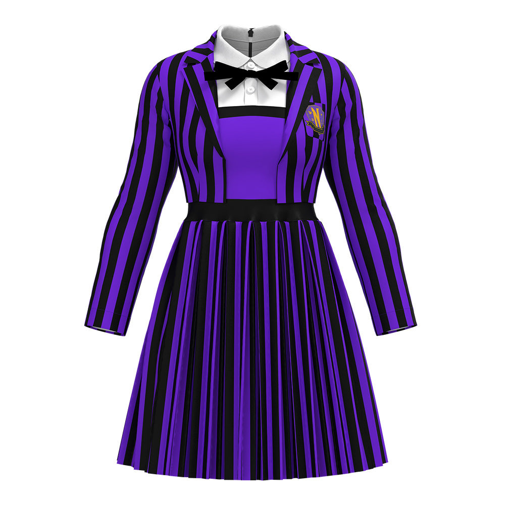 Halloween Cosplay Wednesday Wolf Girl Dress Costume