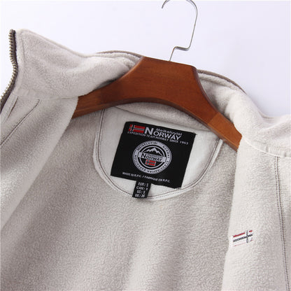 Mens Double-sided Polar Fleece Jacket