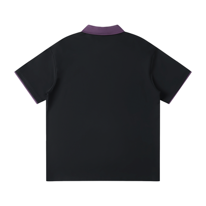 Waran Contrast Collar Raglan Polo Shirt