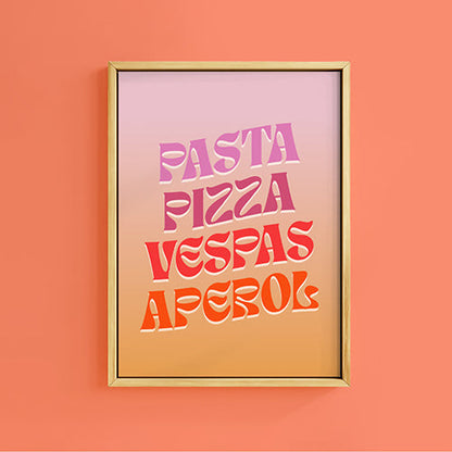VESPA'S & APEROL PRINT