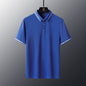 Anti-wrinkle Breathable Turn-down Collar Solid-color Shirt