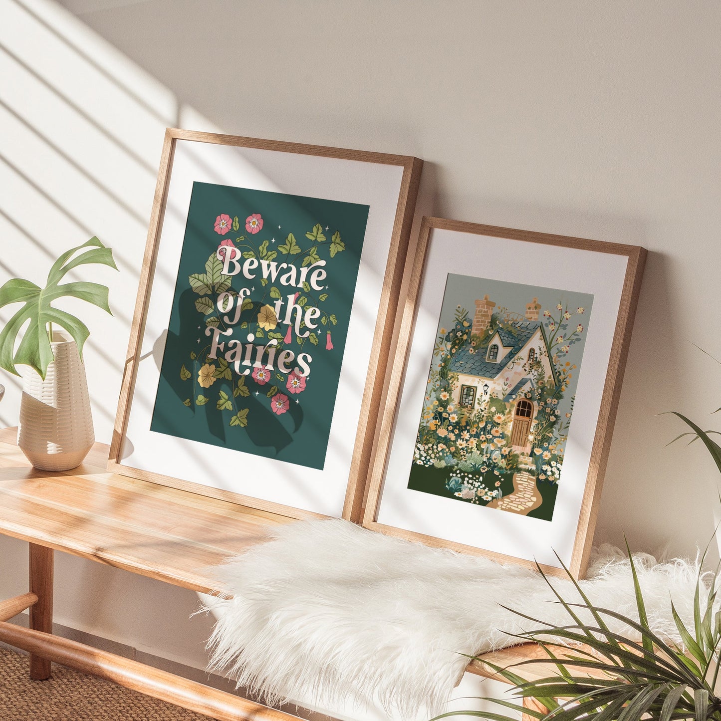 BEWARE OF THE FAIRIES GREEN PRINT