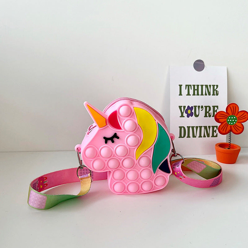 New Unicorn Bubble Silicone Bag