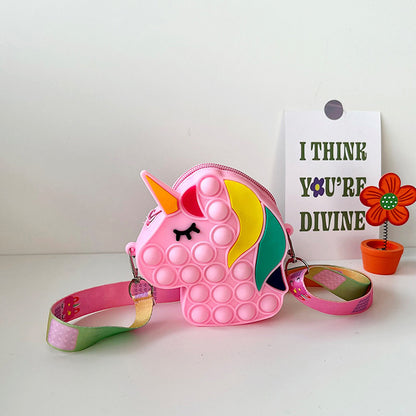 New Unicorn Bubble Silicone Bag