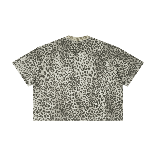 Unisex Leopard Print Boxy T-Shirt
