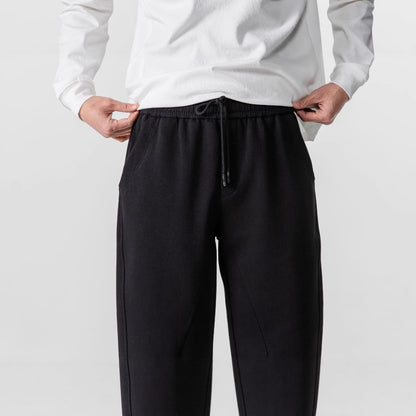 Elastic Waist Drawstring Sweatpants - Loose Fit