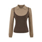 Cropped U-Neck Camisole Two-Piece Set