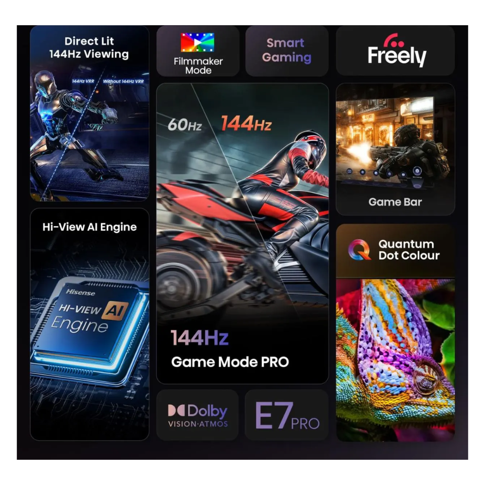 55 '' E7Q PRO Hi-QLED Smart TV 4K 144 Hz 55E7QTUK PRO