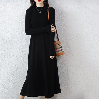 Premium Knit  Midi Sweater Dress