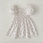 Girls' Short-sleeved Floral Dress