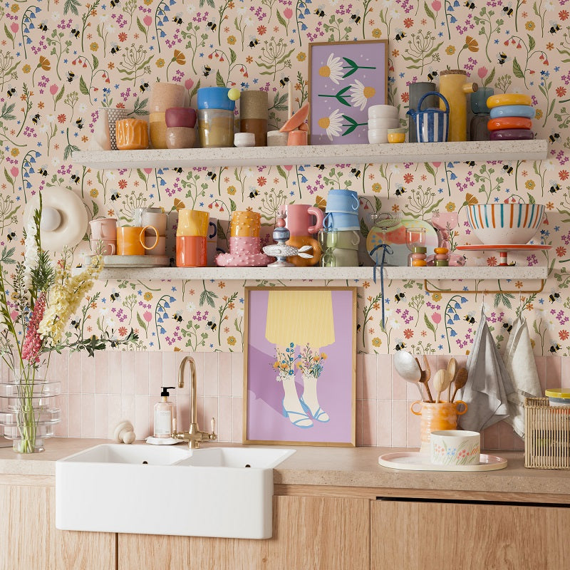 COUNTRY GIRL IN SPRING PRINT