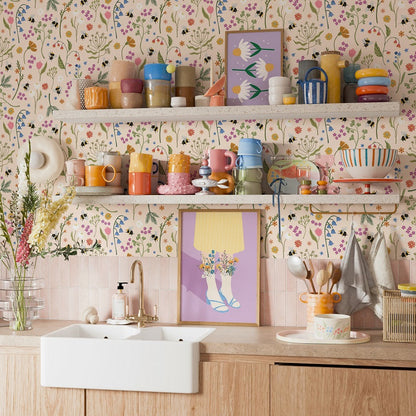 COUNTRY GIRL IN SPRING PRINT