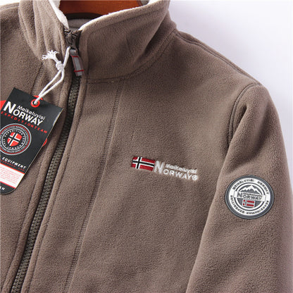 Mens Double-sided Polar Fleece Jacket