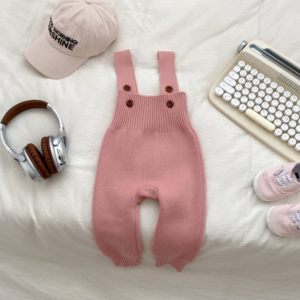 Baby Knit Bib Jumpsuit